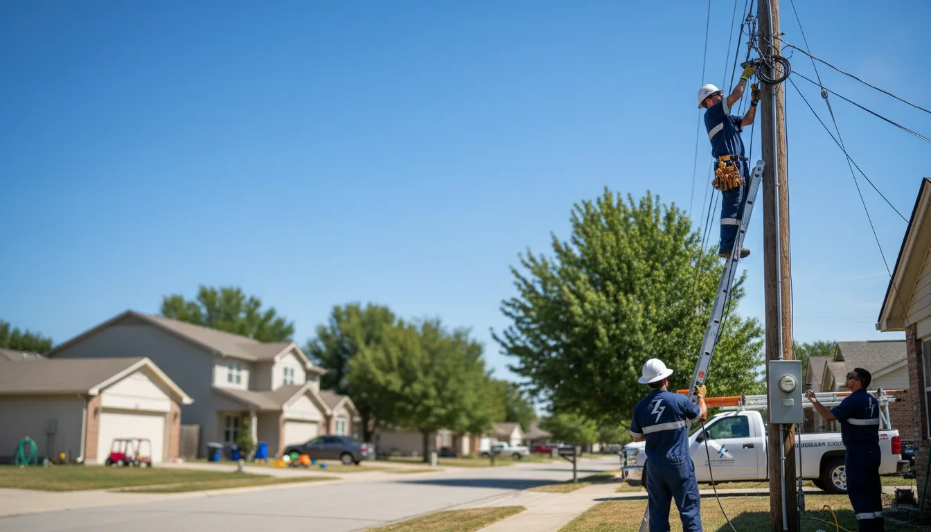 Residential electrician providing installation services in Morriston, FL